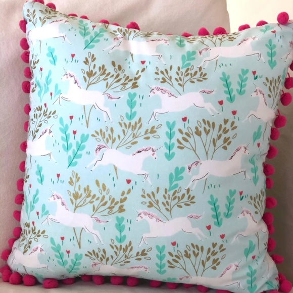 Unicorn Throw Pillows Handmade by LiLiMcRiddles Designs-Bedroom decor, gifts - Picture 1 of 5
